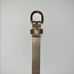 Gold skinny belt